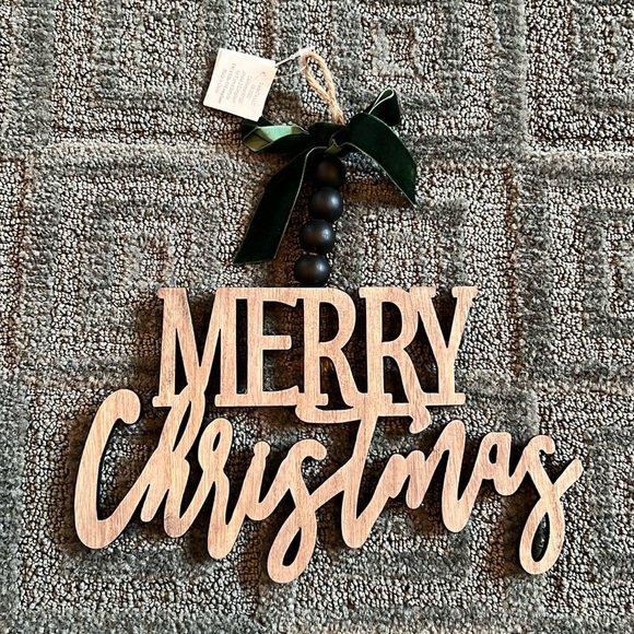 ♦️3/$15♦️NWT 9.4” Merry Christmas Cut Out Ornament - Picture 1 of 4